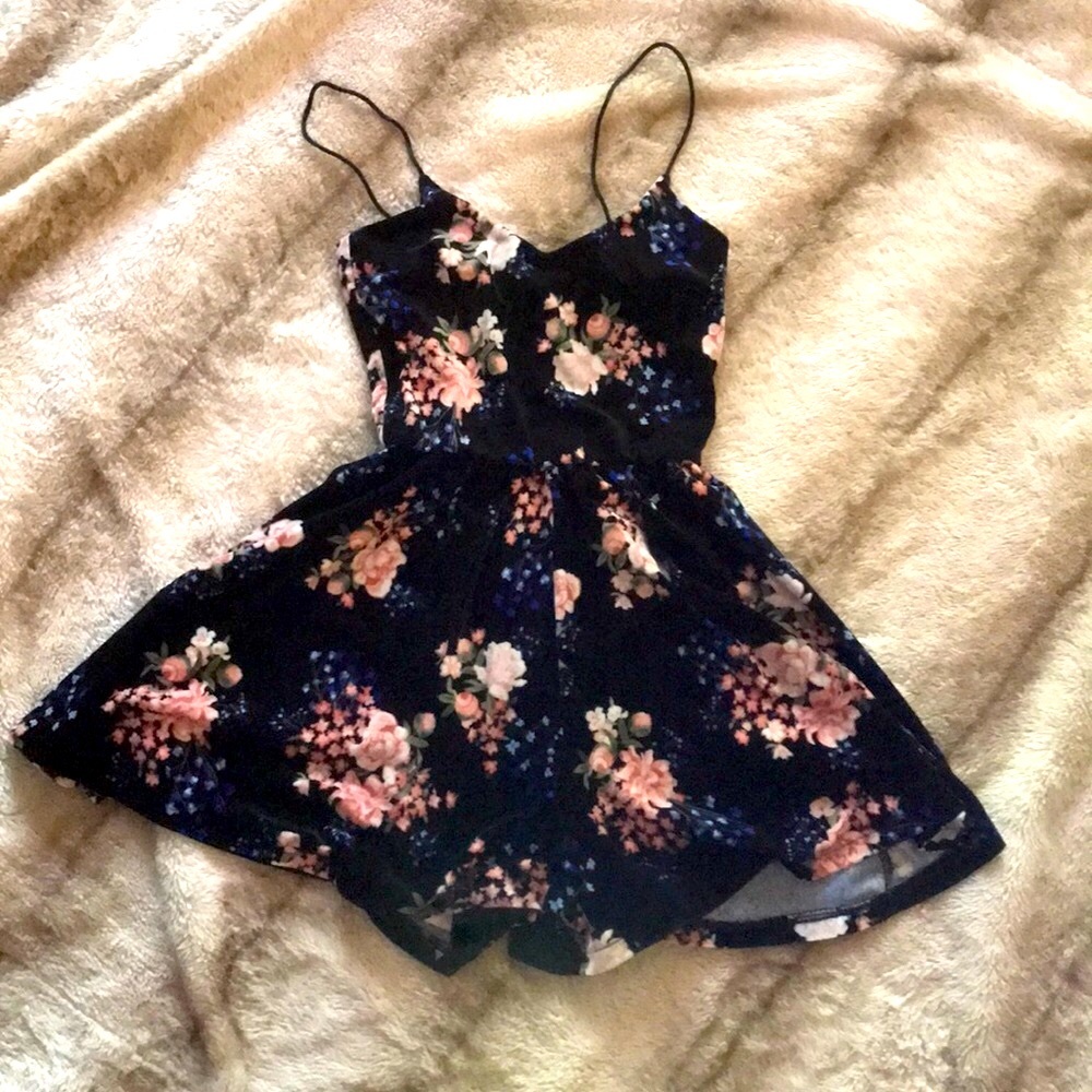H&M velvet romper
